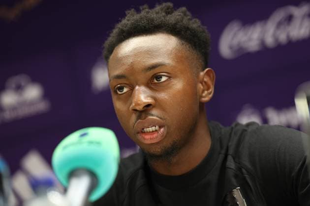 Anderlecht s Marco Kana pictured during a press conference, PK, Pressekonferenz of Belgian RSC Anderlecht, Wednesday 29 July 2026 in Brussels, in preparations of the second leg of the second qualifying round for the UEFA Europa League against Swedish Hammarby IF. VIRGINIExLEFOUR  x182304150x