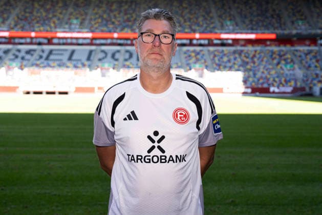 Düsseldorf , Deutschland, 3. Fussball Bundesliga Saison 2026 2027 Oliver Paashaus ; Fortuna Düsseldorf 1895 ; 3.Liga, Porträttermin 2026 2027, *** Düsseldorf, Germany, 2026–2027 Bundesliga Season, Oliver Paashaus, Fortuna Düsseldorf 1895, 3. Liga, Photo Shoot 2026–2027,