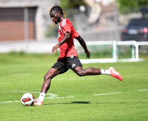 29.07.2026, xophax, Fussball 1.Bundesliga, 1.FC Koeln Trainingslager . Mannschaft des 1.FC Köln in Kitzbühel .Training in Sankt Johann. Gideon Mensah ( 1.FC Köln ) Kitzbühel *** July 29, 2026, xophax, Soccer, Bundesliga 1, 1. FC Köln Training Camp: 1. FC Köln Team in Kitzbühel; Training in Sankt Johann; Gideon Mensah; 1. FC Köln; Kitzbühel