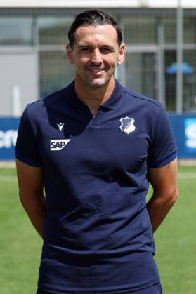 23.07.2026, xrekx, Fussball 1.Bundesliga, TSG 1899 Hoffenheim - Fototermin Saison 2026 27 v.l. Marjan Petkovic Torwarttrainer (TSG Hoffenheim) (DFL DFB REGULATIONS PROHIBIT ANY USE OF PHOTOGRAPHS as IMAGE SEQUENCES and or QUASI-VIDEO) Sinsheim *** July 23, 2026, xrekx, Soccer, Bundesliga 1, TSG 1899 Hoffenheim Photo Session, 2026–27 Season, from left: Marjan Petkovic, Goalkeeper Coach, TSG Hoffenheim. DFL and DFB regulations prohibit any use of photographs as image sequences and or quasi-video. Sinsheim