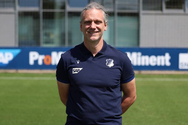 23.07.2026, xrekx, Fussball 1.Bundesliga, TSG 1899 Hoffenheim - Fototermin Saison 2026 27 v.l. Markus Zidek Rehatrainer (TSG Hoffenheim) (DFL DFB REGULATIONS PROHIBIT ANY USE OF PHOTOGRAPHS as IMAGE SEQUENCES and or QUASI-VIDEO) Sinsheim *** July 23, 2026, xrekx, Soccer, Bundesliga 1, TSG 1899 Hoffenheim Photo Session, 2026–27 Season, from left: Markus Zidek, Rehab Coach, TSG Hoffenheim. DFL and DFB regulations prohibit any use of photographs as image sequences and or quasi-video. Sinsheim