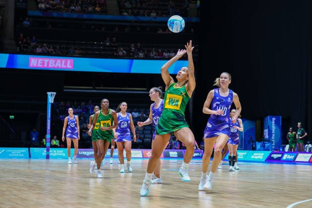 RECORD DATE NOT STATED 29th July 2026; Glasgow, Scotland; 2026 Commonwealth Games, Day Seven; Netball Preliminary Round B, Jamaica v Scotland, Brie Grierson (JAM) RogerxEvans