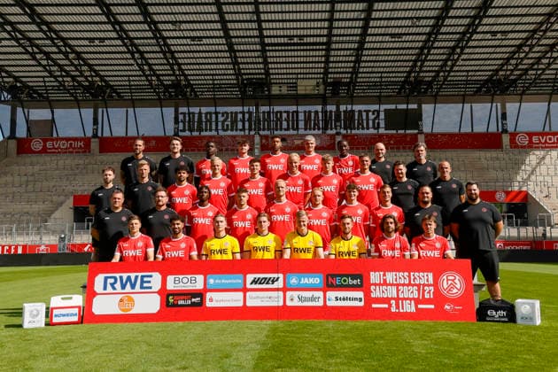 Football, 3rd Division, Rot-Weiss Essen, Headshot 2026 2027