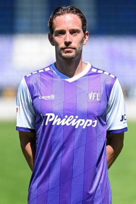 Porträttermin 2026 2027, VfL Osnabrück am 29.07.2026 an der Bremer Brücke in Osnabrück Jannik Müller Mueller (VfL Osnabrück) *** Portrait Session 2026–2027, VfL Osnabrück team photo on July 29, 2026, at the Bremer Brücke in Osnabrück Jannik Müller Mueller Osnabrück MT