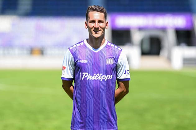 Porträttermin 2026 2027, VfL Osnabrück am 29.07.2026 an der Bremer Brücke in Osnabrück Faber Konrad (VfL Osnabrück) *** Portrait Session 2026–2027, Team Photo at VfL Osnabrück on July 29, 2026, at the Bremer Brücke in Osnabrück, Konrad Faber, Osnabrück MT