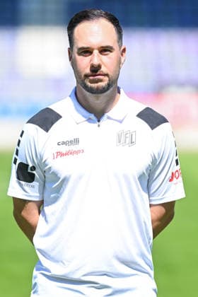 Porträttermin 2026 2027, VfL Osnabrück am 29.07.2026 an der Bremer Brücke in Osnabrück Physiotherapeut Lennart Bartling (VfL Osnabrück) *** Portrait Session 2026–2027, VfL Osnabrück team photo on July 29, 2026, at the Bremer Brücke in Osnabrück; Physical Therapist Lennart Bartling, Osnabrück MT