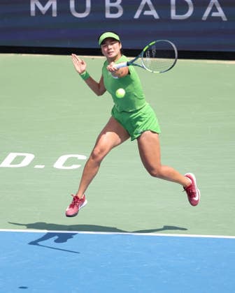 July 29, 2026, Washington, Illinois, USA: ALEXANDRA EALA of Phillipines during the match against L. Fernandez of Canada in the second round of Mubadala Washington DC, USA. Washington USA - ZUMAc278 20260729_zsp_c278_002 Copyright: xMarcinxCholewinskix