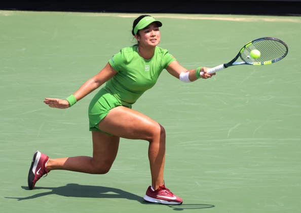 July 29, 2026, Washington, Illinois, USA: ALEXANDRA EALA of Phillipines during the match against L. Fernandez of Canada in the second round of Mubadala Washington DC, USA. Washington USA - ZUMAc278 20260729_zsp_c278_005 Copyright: xMarcinxCholewinskix