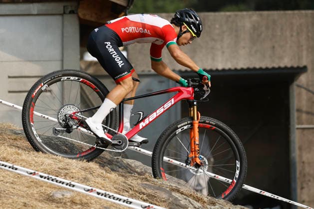 29.07.2026, Monteceneri, Monteceneri, 2026 UEC MTB European Championship, EM, Europameisterschaft XCC Qualifications Men Junior, Head 1, Joao Vigario 36 (POR) Monteceneri Monteceneri Ticino Switzerland *** July 29, 2026, Monteceneri, Monteceneri, 2026 UEC MTB European Championship XCC Qualifications Men s Junior, Heat 1, Joao Vigario 36 POR Monteceneri Monteceneri Ticino Switzerland Copyright: xJustPictures.ch FrancescoxMinghettix jp-en-FrMi-_NG_0539