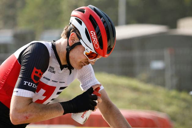 29.07.2026, Monteceneri, Monteceneri, 2026 UEC MTB European Championship, EM, Europameisterschaft XCC Qualifications Men Junior, Joel Stoffel 28 (SUI) recovering after the race Monteceneri Monteceneri Ticino Switzerland *** July 29, 2026, Monteceneri, Monteceneri, 2026 UEC MTB European Championship XCC Qualifications Men s Junior, Joel Stoffel 28 SUI recovering after the race in Monteceneri, Monteceneri, Ticino, Switzerland Copyright: xJustPictures.ch FrancescoxMinghettix jp-en-FrMi-_NG_0856