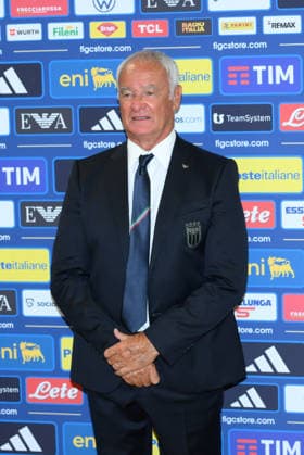 IPA87092942 - Claudio Ranieri during the press conference, PK, Pressekonferenz to introduce Technical Commissioner Roberto Mancini and Technical Director Claudio Ranieri at the FIGC headquarters on Via Po in Rome, Italy—Wednesday, July 29, 2025. Sports—Soccer.  Copyright: xFabrizioxCorradetti IPAxSportx xx 87092942