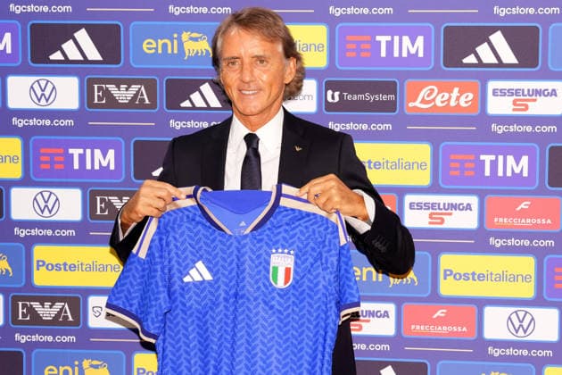 Roberto Mancini during press conference, PK, Pressekonferenz to present new coach Roberto Mancini and new technical director Claudio Ranieri at the Rome s, Italy - Wednesday July 29, 2026 - Soccer ( Photo by Alfredo Falcone LaPresse )  Copyright: xAlfredoxFalcone LaPressex