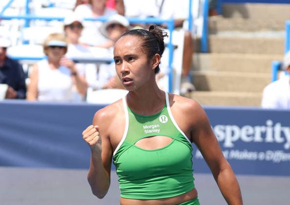 July 29, 2026, Washington, Illinois, USA: LEYLAH FERNANDEZ of Canada during the match against A. Eala of of Phillipines in the second round of Mubadala Washington DC, USA. Washington USA - ZUMAc278 20260729_zsp_c278_019 Copyright: xMarcinxCholewinskix