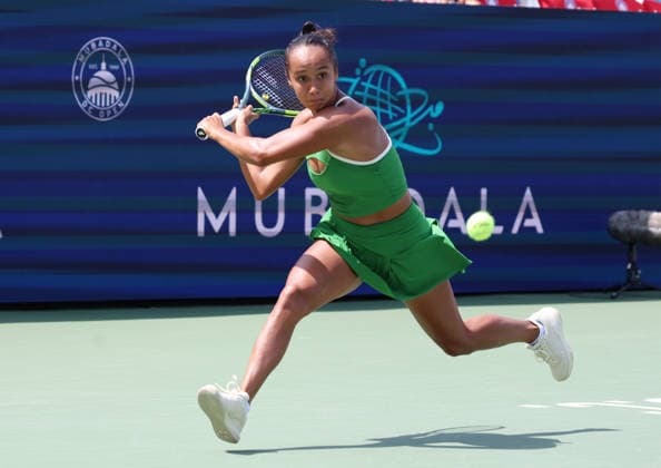 July 29, 2026, Washington, Illinois, USA: LEYLAH FERNANDEZ of Canada during the match against A. Eala of of Phillipines in the second round of Mubadala Washington DC, USA. Washington USA - ZUMAc278 20260729_zsp_c278_023 Copyright: xMarcinxCholewinskix