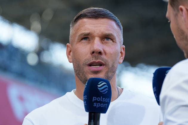 Lukas Podolski seen during UEFA Champions League 26 27 2nd qualifying round 2st leg match between teams of Gornik Zabrze and Fenerbahce SK (Lukasz Germaniuk Ball Raw Images) Zabrze Arena Zabrze Poland Copyright: xLukaszxGermaniukx 260726WSZ-13
