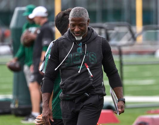 New York Jets head coach Aaron Glenn during training camp at the Atlantic Health Jets Training Center, Florham Park, New Jersey. CSM Florham Park United States - ZUMAc04_ 20260729_zma_c04_005 Copyright: xDuncanxWilliamsx
