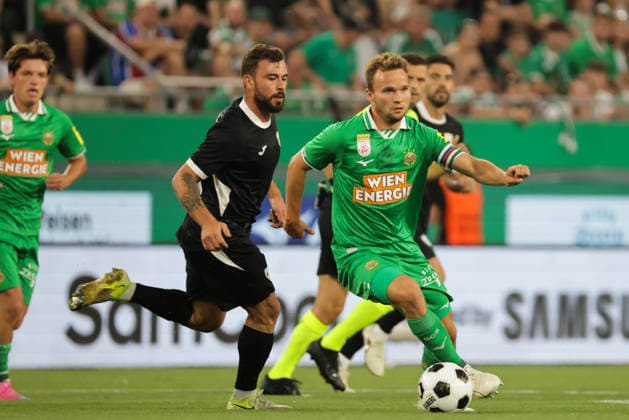 SOCCER - UEFA ECL, Rapid vs Coloma VIENNA,AUSTRIA,29.JUL.26 - SOCCER - UEFA Conference League, qualification, SK Rapid Wien vs FC Santa Coloma. Image shows Matthias Seidl (Rapid).  GEPAxpictures xDavidxBitzan