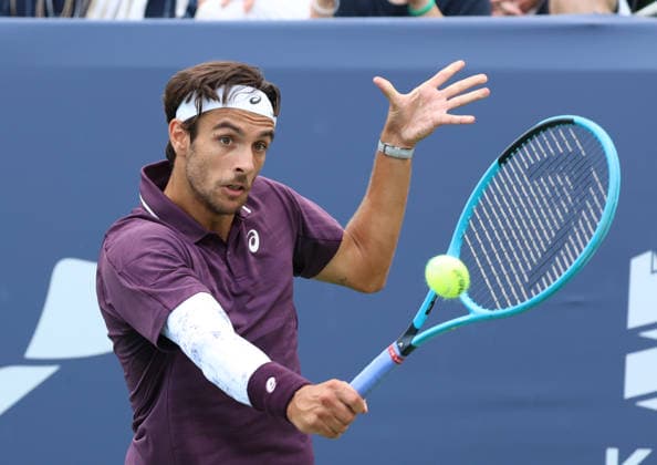 July 29, 2026, Washington, Illinois, USA: LORENZO MUSETTI of Italy during the match against A. Vukic of of Australia in the second round of Mubadala Washington DC, USA. Washington USA - ZUMAc278 20260729_zsp_c278_027 Copyright: xMarcinxCholewinskix