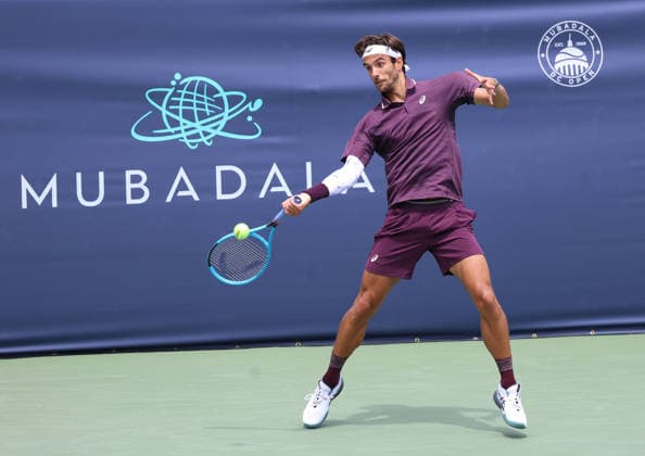 July 29, 2026, Washington, Illinois, USA: LORENZO MUSETTI of Italy during the match against A. Vukic of of Australia in the second round of Mubadala Washington DC, USA. Washington USA - ZUMAc278 20260729_zsp_c278_031 Copyright: xMarcinxCholewinskix