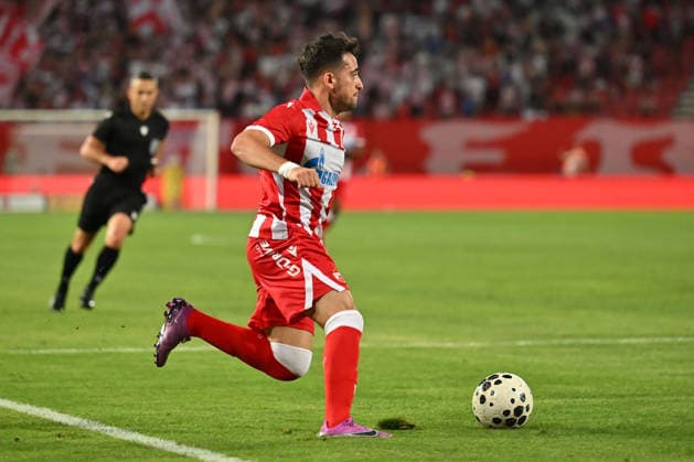 CRVENA ZVEZDA vs LARNE NORTHERN IRLAND LOIZOS LOIZOU Loizos Loizu football Crvena zvezda vs Larne Northern Irland during UEFA Champions league qualification match at Rajko Mitic stadium, Belgrade 29.07.2026 Foto: FOOTBALL, CRVENA ZVEZDA, RED STAR, UEFA CHAMPIONS LEAGUE QUALIFICATIONS, LARNE NORTHERN IRLAND Belgrade Rajko Mitic stadium Serbia Copyright: xMarkoxMetlasx xMNxPressx