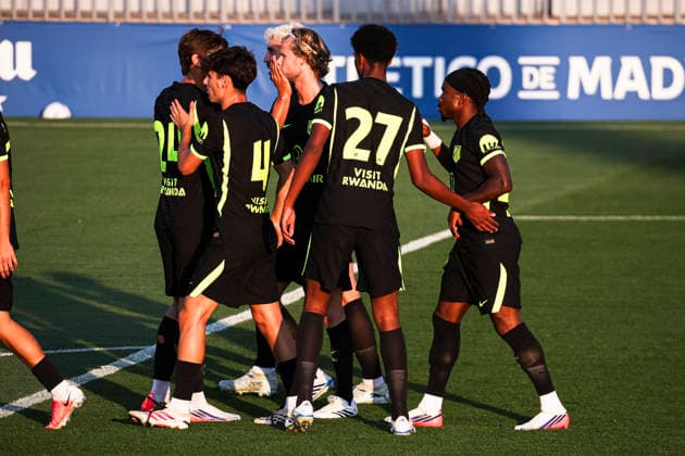 ESP: Atletico de Madrid v Getafe CF Pre season match 2026 2027 Ademola Lookman of Atletico de Madrid celebrates his goal with his teammates during Pre season match between Atletico de Madrid and Getafe at Estadio Cerro del Espino on July 24, 2026 in Majadahonda, Madrid, Spain. Madrid Madrid Spain Football *** ESP Atlético de Madrid vs. Getafe CF, 2026–2027 Preseason Match: Ademola Lookman of Atlético de Madrid celebrates his goal with his teammates during the preseason match between Atlético de Madrid and Getafe at Estadio Cerro del Espino on July 24, 2026 in Majadahonda, Madrid, Spain Madrid Madrid Spain Soccer Copyright: xAlejandroxMatiasx