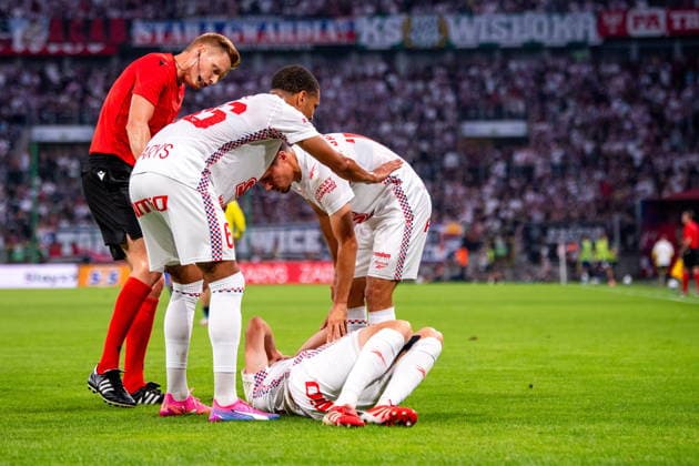 2026.07.29 Zabrze pilka nozna Eliminacje Ligi Mistrzow sezon 2026 2027 Gornik Zabrze - Fenerbahce N z Maximilian Dietz, Michal Sacek Foto Weronika Morciszek PressFocus 2026.07.29 Zabrze Football - Champions League Elimination season 2026 2027 Gornik Zabrze - Fenerbahce Maximilian Dietz, Michal Sacek Credit: Weronika Morciszek PressFocus NEWSPIX.PL --- newspix.pl 