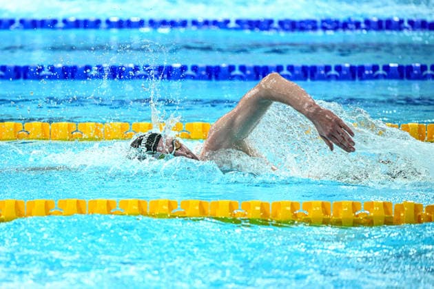 Glasgow 2026 Commonwealth Games Picture by Olly Hassell SWpix.com - 29 07 2026 - Glasgow 2026 Commonwealth Games - Swimming and Para Swimming - Tollcross International Swimming, Glasgow, Scotland - Men s 1500m Freestyle Final - Daniel Wiffen of Northern Ireland Copyright: x xSWpix.comx(t axPhotographyxHubxLtd)xOllyxHassell SWpix.comx SWP-3419-0049