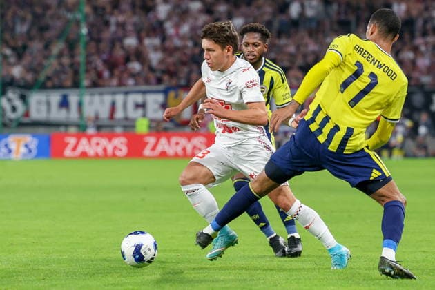Zabrze 29.07.2026. Football UEFA Champions League match between Gornik Zabrze and Fenerbahce SK in Zabrze, Poland on July 29, 2026 --- Mecz pilka nozna UEFA Champions League pomiedzy Gornik Zabrze a Fenerbahce SK w Zabrzu, Polska 29 lipca 2026 Persons Shown: Maksym Khlan Fot. Michal Gaciarz Arena Akcji NEWSPIX.PL --- newspix.pl 
