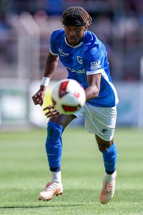 29.07.2026, Fußball, Bayer 04 Leverkusen - KRC Genk, Testspiel, Saison 2026 2027 im Ulrich-Haberland-Stadion: Noah Adedeji-Sternberg (KRC Genk 32) DFB regulations prohibit any use of photographs as image sequences and or quasi-video. Nordrhein-Westfalen Deutschland *** July 29, 2026, Soccer, Bayer 04 Leverkusen vs. KRC Genk, Friendly Match, 2026–2027 Season at Ulrich Haberland Stadium, Noah Adedeji Sternberg, KRC Genk 32. DFB regulations prohibit any use of photographs as image sequences and or quasi-video. North Rhine-Westphalia, Germany