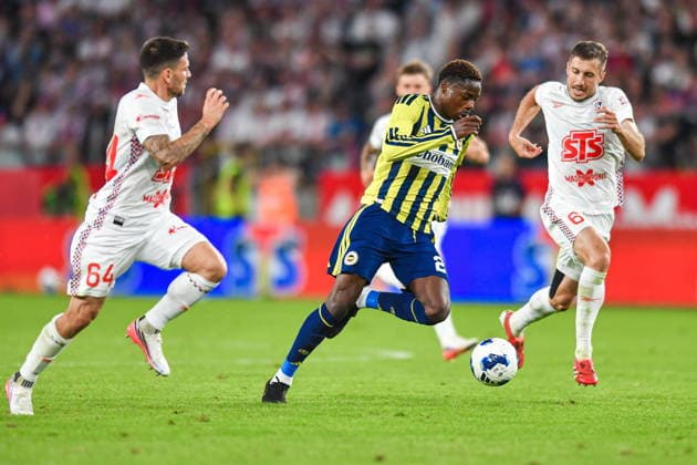 I2026.07.29 Zabrze Pilka nozna Liga Mistrzow Eliminacje 2 Rudna Kwalifikacji Ligi Mistrzow Sezon 2026 2027 Gornik Zabrze - Fenerbahce SK Stambul N z Erik Janza, Anthony Musaba Foto Marcin Bulanda PressFocus 2026.07.29 Zabrze Football UEFA Champions League Qualifying Second Round Season 2026 2027 Gornik Zabrze - Fenerbahce SK Stambul Erik Janza, Anthony Musaba Credit: Marcin Bulanda PressFocus NEWSPIX.PL --- newspix.pl 