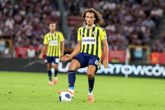 29.07.2025, Zabrze Liga Mistrzow UEFA sezon 2026 27 runda II kwalifikacji, Gornik Zabrze - Fenerbahce SK Stambul - UEFA Champions League football Match season 2026 27 round II qualification Gornik Zabrze - Fenerbahce SK Stambul Nz. Matteo Guendouzi Fot. Michal Chwieduk Arena Akcji NEWSPIX.PL --- newspix.pl 