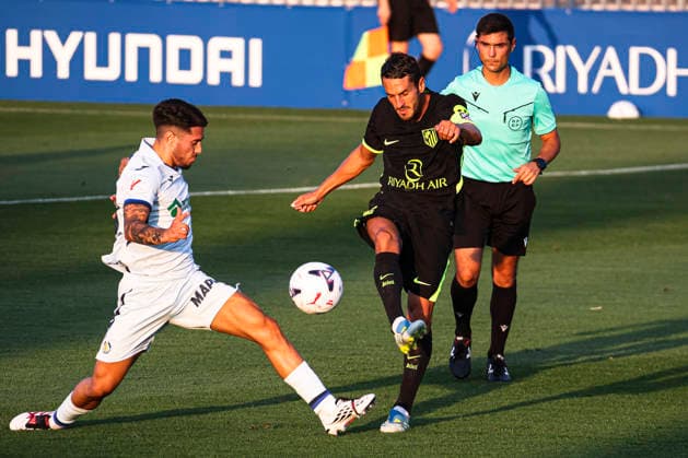 ESP: Atletico de Madrid v Getafe CF Pre season match 2026 2027 Koke of Atletico de Madrid is defended by Alberto Risco of Getafe during Pre season match between Atletico de Madrid and Getafe at Estadio Cerro del Espino on July 29, 2026 in Majadahonda, Madrid, Spain. Madrid Madrid Spain Football *** ESP Atlético de Madrid vs. Getafe CF, 2026–2027 preseason match. Koke of Atlético de Madrid is marked by Alberto Risco of Getafe during the preseason match between Atlético de Madrid and Getafe at Estadio Cerro del Espino on July 29, 2026 in Majadahonda, Madrid, Spain Madrid Madrid Spain Soccer Copyright: xAlejandroxMatiasx