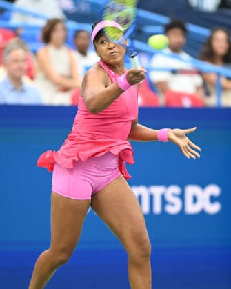 July 29, 2026, Washington, D.C, U.S: NAOMI OSAKA hits a forehand during her match against Ashlyn Krueger at the Rock Creek Tennis Center. Washington U.S - ZUMAg196 20260729_zap_g196_033 Copyright: xKylexGustafsonx