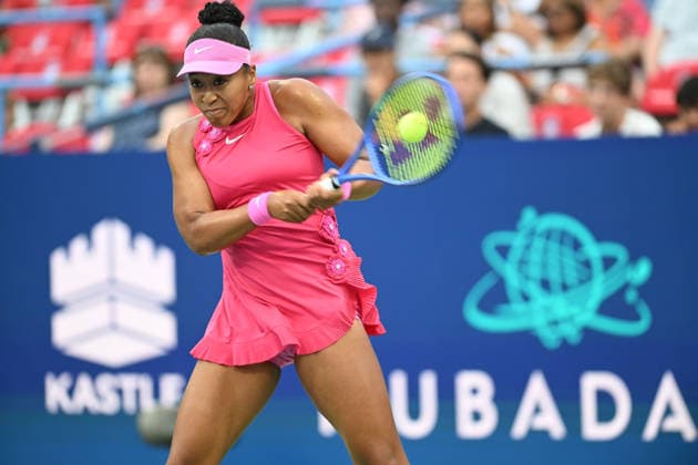 July 29, 2026, Washington, D.C, U.S: NAOMI OSAKA hits a backhand during her match against Ashlyn Krueger at the Rock Creek Tennis Center. Washington U.S - ZUMAg196 20260729_zap_g196_040 Copyright: xKylexGustafsonx