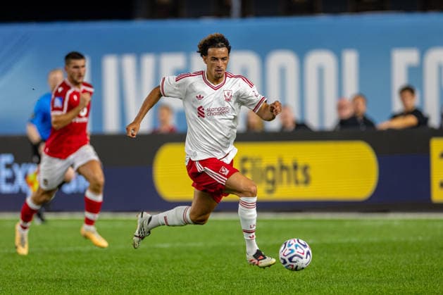 Football - Pre-Season - Liverpool FC v Wrexham AFC NEW YORK, USA - Wednesday, July 29, 2026: Liverpool s Curtis Jones during a pre-season friendly match between Liverpool FC and Wrexham AFC at Yankee Stadium. (Photo by David Rawcliffe Propaganda) NEW YORK Yankee Stadium NEW YORK UNITED STATES OF AMERICA  Copyright: xDavidxRawcliffex P2026-07-29-Liverpool_Wrexham-94