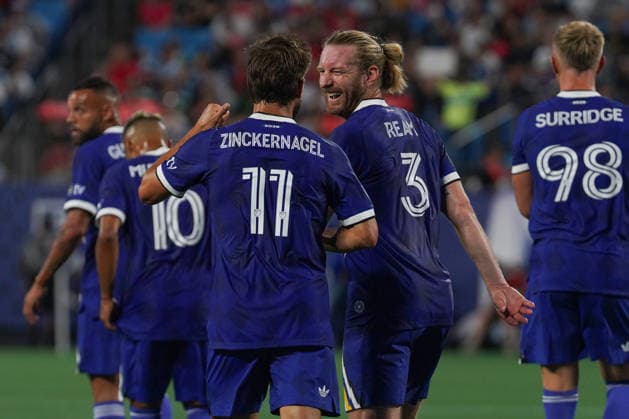 Philip Zinckernagel (C) of MLS, Fussball Herren, USA All Stars celebrates after scoring during the Major League Soccer All-Star Game between MLS All Stars and Liga MX All-Stars at Bank of America stadium in Charlotte, USA, 29 jULY 2026. All-Star Game: MLS All Stars vs. Liga MX All-Stars !ACHTUNG: NUR REDAKTIONELLE NUTZUNG!  Copyright: xKennethxFernandezx GR4020 20260730-55021027109_1