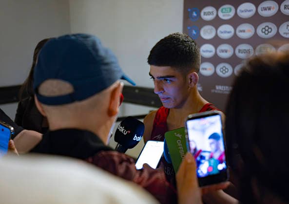 U17, U 17 Wrestling World Championships 45kg GR - Ali Javadli (AZE) *** U17 Wrestling World Championships, 45 kg, Greco-Roman: Ali Javadli (AZE)