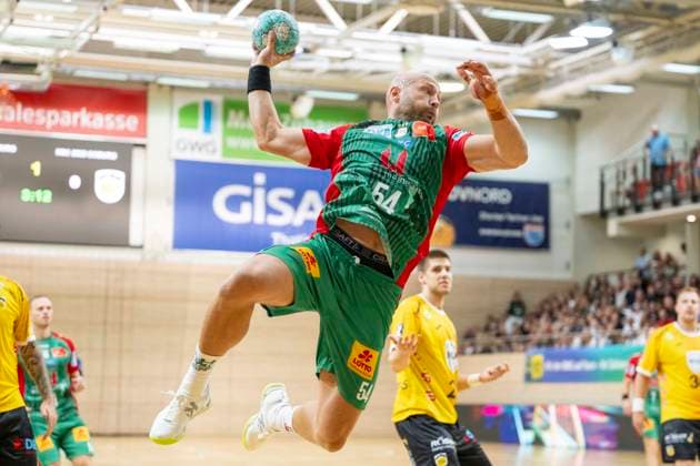 HBL - 26 27 Testspiel SC Magdeburg vs.HSC 2000 Coburg Testspiel Halle, Deutschland 29.Juli 2026: HBL - 26 27 Testspiel SC Magdeburg vs.HSC 2000 Coburg Testspiel Im Bild:Oscar Bergendahl (Magdeburg) Halle-Neustadt SWH.arena Sachsen-Anhalt Deutschland *** HBL 26 27 Exhibition Game: SC Magdeburg vs. HSC 2000 Coburg Exhibition Game, Halle, Germany July 29, 2026 HBL 26 27 Exhibition Game SC Magdeburg vs. HSC 2000 Coburg Exhibition Game Pictured: Oscar Bergendahl Magdeburg Halle Neustadt SWH Arena Saxony-Anhalt Germany