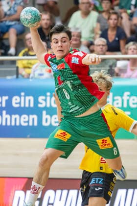 HBL - 26 27 Testspiel SC Magdeburg vs.HSC 2000 Coburg Testspiel Halle, Deutschland 29.Juli 2026: HBL - 26 27 Testspiel SC Magdeburg vs.HSC 2000 Coburg Testspiel Im Bild: Tim Bennet Thielicke (Magdeburg) Halle-Neustadt SWH.arena Sachsen-Anhalt Deutschland *** HBL 26 27 Exhibition Game: SC Magdeburg vs. HSC 2000 Coburg Exhibition Game, Halle, Germany, July 29, 2026 HBL 26 27 Exhibition Game SC Magdeburg vs. HSC 2000 Coburg Exhibition Game Pictured: Tim Bennet Thielicke, Magdeburg, Halle, Neustadt, SWH Arena, Saxony-Anhalt, Germany