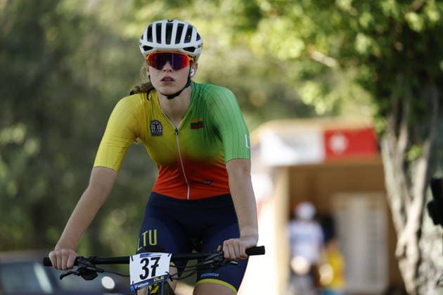 30.07.2026, Monteceneri, Monte Ceneri, 2026 UEC MTB European Championship, EM, Europameisterschaft XCC Women Junior s Final (cross country short track), IrmantÄ— AleliÅ«naitÄ— 37 (LTU) warming up before the race Monteceneri Monte Ceneri Ticino Switzerland *** July 30, 2026, Monteceneri, Monte Ceneri, 2026 UEC MTB European Championship XCC Women s Junior Final (cross-country short track), Irmante Aleliunaite 37 LTU warming up before the race, Monteceneri, Monte Ceneri, Ticino, Switzerland Copyright: xJustPictures.ch FrancescoxMinghettix jp-en-FrMi-_NG_0073