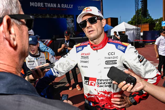 Nime-time WRC, Motorsport Rallye, WM champioin, French rally legend Sebastian Ogier of the Toyota Gazoo Racing at the media event of the WRC Rally Finland in Jyväskylä, Finland on July 30, 2026. - RONI REKOMAA Jyväskylä Finland vMoNvYUhDWU  Copyright: xRonixRekomaax vMoNvYUhDWU