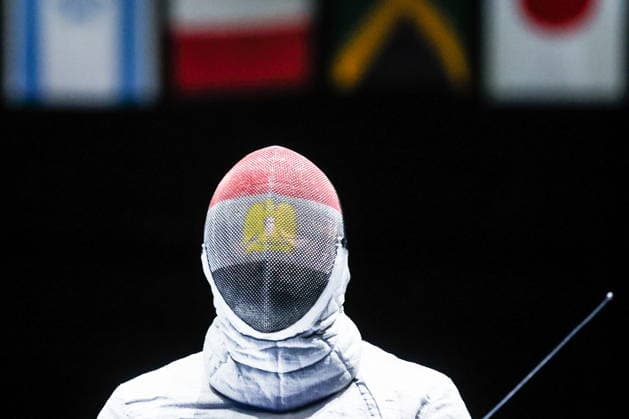 CHINA, HONG KONG - JULY 30, 2026: Athlete Adham Moataz represents Egypt in a men s team sabre event during the 2026 Kerry Fencing World Championships 2026 Fencing World Championships In Hong Kong  - ZUMAt113 20260730_zaa_t113_050 Copyright: xMikhailxSinitsynx