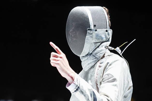 CHINA, HONG KONG - JULY 30, 2026: Athlete Dmitry Nasonov represents Russia in a men s team sabre event during the 2026 Kerry Fencing World Championships. Mikhail Sinitsyn TASS  95619591
