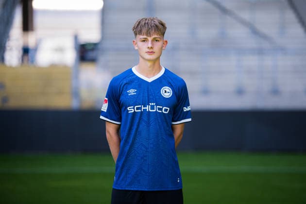 Till Wegener; DSC Arminia Bielefeld; 2. BL, Porträttermin 2026 2027. Bielefeld Nordrhein-Westfalen Deutschland Schüco Arena *** Till Wegener, DSC Arminia Bielefeld 2 (2nd Bundesliga), Photo Shoot 2026–2027, Bielefeld, North Rhine-Westphalia, Germany, Schüco Arena