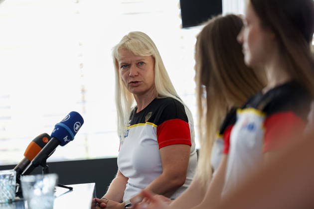 Frankfurt am Main, July 30, 2026: during a media day from Deutscher Turner-Bund (DTB) ahead of the Rhythmic gymnastics, Rhythmische Sportgymnastik, RSG World Championships at Festhalle Frankfurt (Aug. 12 16.2026) *** Frankfurt am Main, July 30, 2026, during a media day hosted by the German Gymnastics Federation (DTB) ahead of the Rhythmic Gymnastics World Championships at the Festhalle Frankfurt, August 12–16, 2026 Copyright: HMBxMedia JoaquimxFerreira