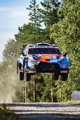 Sport Bilder des Tages AUTO - WRC, Motorsport Rallye, WM - RALLY FINLAND 2026 04 Esapekka LAPPI, Enni MÄLKÖNEN, Hyundai i20 N Rally1, action during the 2026 Rally Finland, 10th round of the 2026 WRC World Rally Car Championship, from July 30 to August 2, 2026 at Jyvaskyla, Finland - JyvaskylaFinland  Copyright: xNikosxKatikisx
