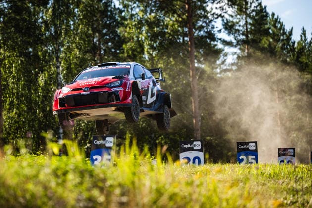 AUTO - WRC, Motorsport Rallye, WM - RALLY FINLAND 2026 05 Sami PAJARI, Marko SALMINEN, Toyota GR Yaris Rally1, action during the 2026 Rally Finland, 10th round of the 2026 WRC World Rally Car Championship, from July 30 to August 2, 2026 at Jyvaskyla, Finland - JyvaskylaFinland  Copyright: xNikosxKatikisx