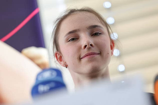 Frankfurt am Main, July 30, 2026: Helena Ripken (VfL Zehlendorf) during a media day from Deutscher Turner-Bund (DTB) ahead of the Rhythmic gymnastics, Rhythmische Sportgymnastik, RSG World Championships at Festhalle Frankfurt (Aug. 12 16.2026) *** Frankfurt am Main, July 30, 2026: Helena Ripken of VfL Zehlendorf during a media day organized by the German Gymnastics Federation (DTB) ahead of the Rhythmic Gymnastics World Championships at the Festhalle Frankfurt, August 12–16, 2026 Copyright: HMBxMedia JoaquimxFerreira