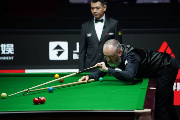 SHANGHAI, CHINA - JULY 30: Mark J Williams of Wales plays a shot in the Quarterfinal match against Kyren Wilson of England on Day 4 of the 2026 Snooker Shanghai Masters at Luwan Gymnasium on July 30, 2026 in Shanghai, China.  Copyright: xTaixChengzhex 111657238565