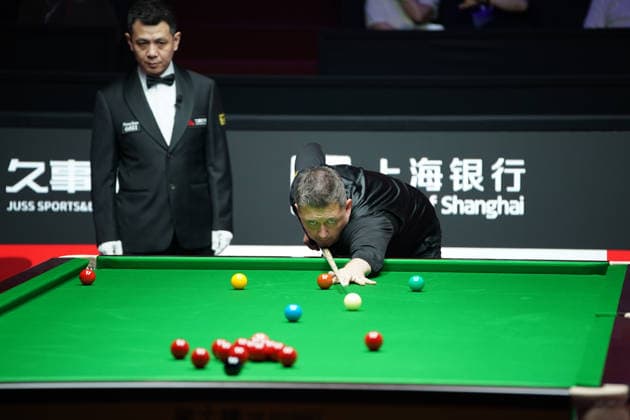 SHANGHAI, CHINA - JULY 30: Kyren Wilson of England plays a shot in the Quarterfinal match against Mark J Williams of Wales on Day 4 of the 2026 Snooker Shanghai Masters at Luwan Gymnasium on July 30, 2026 in Shanghai, China.  Copyright: xTaixChengzhex 111657238553